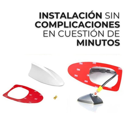 Antena Tiburón para Carro + Regalo: Protección de Bordes de Puertas - Estilo y Seguridad en un Solo Paquete