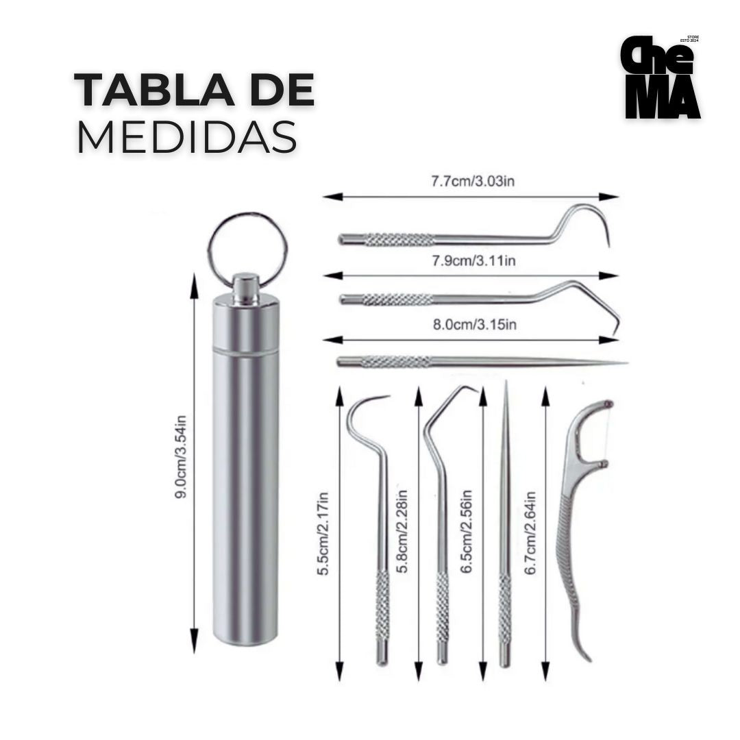 DENTALKIT  Limpieza Dental Palillo De Acero