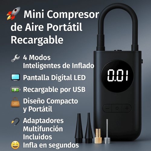 MINI  COMPRESOR DE AIRE DIGITAL